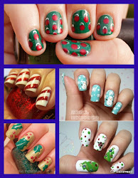 holiday christmas nail inspiration nails pink polish blogthis email sparkle