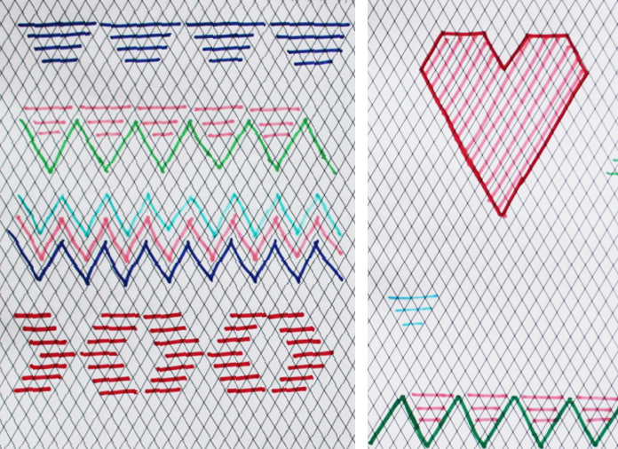 DIY cesta risatorp bordada