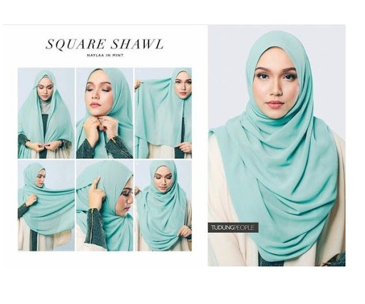 tutorial hijab segi empat untuk pesta terbaru tutorial hijab segi empat untuk pesta terbaru