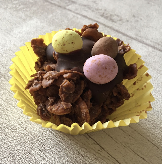 Chocolate mini egg nests recipe
