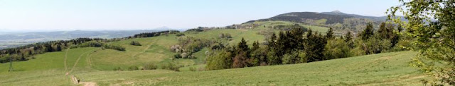 Panorama vom Jaberlich (Nordböhmen) aus