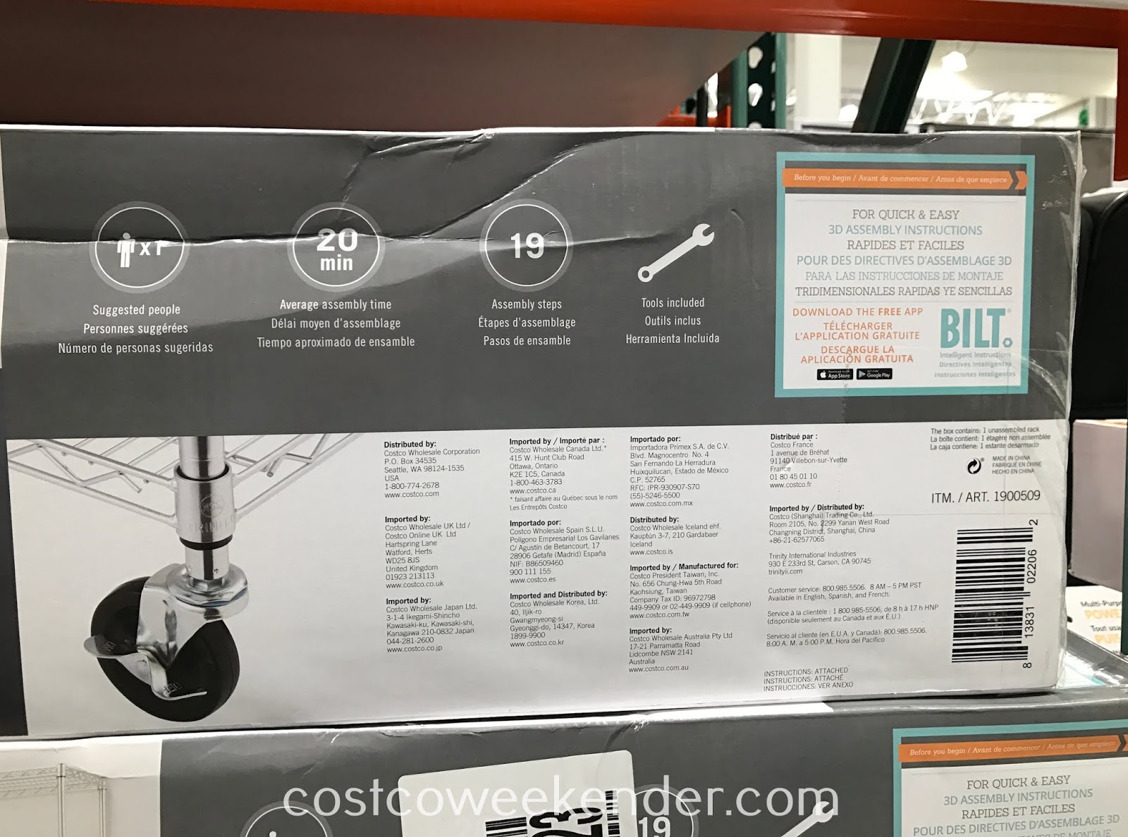 Trinity NSF 6Tier Wire Shelving Rack Costco Weekender