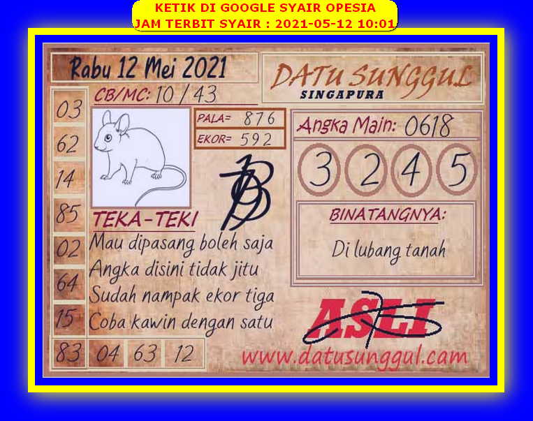 gambar togel syair sgp