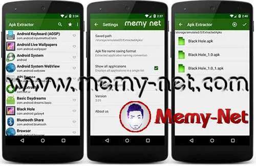 Application Extract applications from phone to APK files