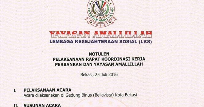 32 Dana Yayasan Amallillah Akan Cair Sambil Info Dana Tunai