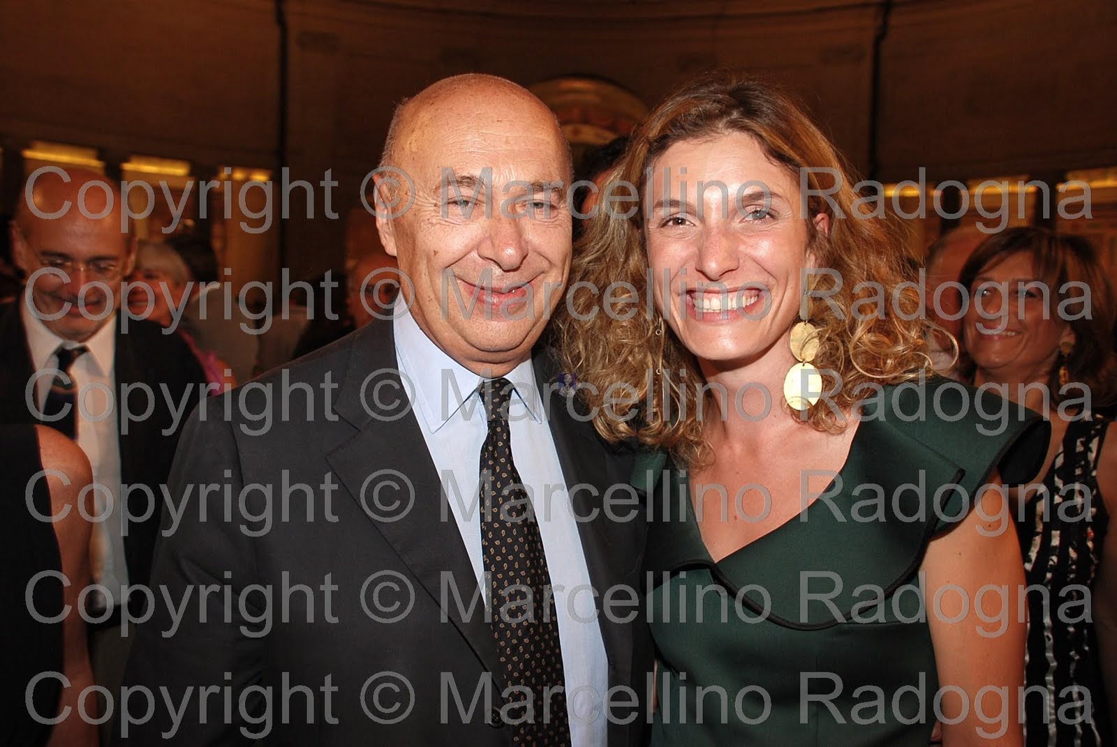 Marcellino Radogna Fotonotizie per la stampa Martina Mondadori con Paolo Mieli