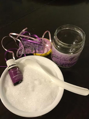 Lavender bath salts gift jar materials