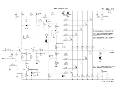 600 Watt Mosfet Power Amplifier Circuit Diagram