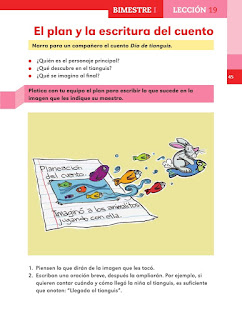 Apoyo Primaria Español 2do grado Bloque 1 lección 19 El plan y la escritura del cuento 