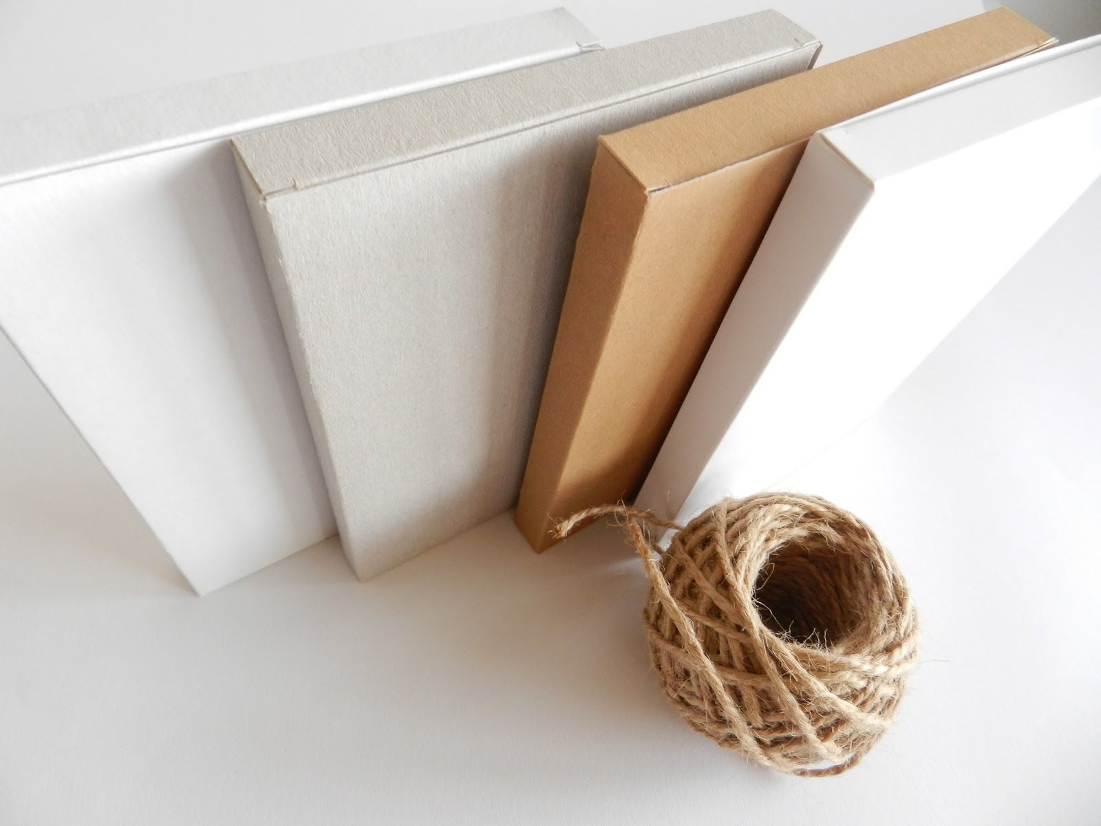 Medium size THIN gift boxes; 4 types of cardstock Funky Box Studio