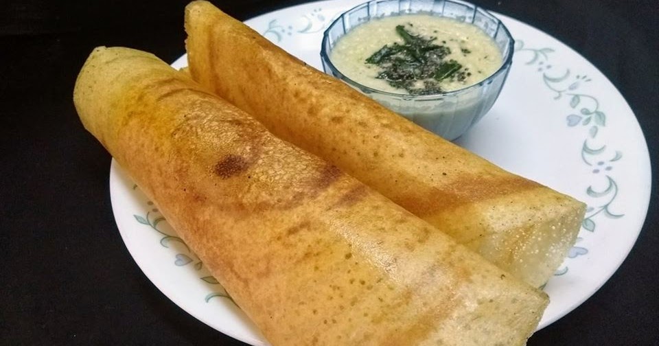 Crispy Plain dosa with chutney