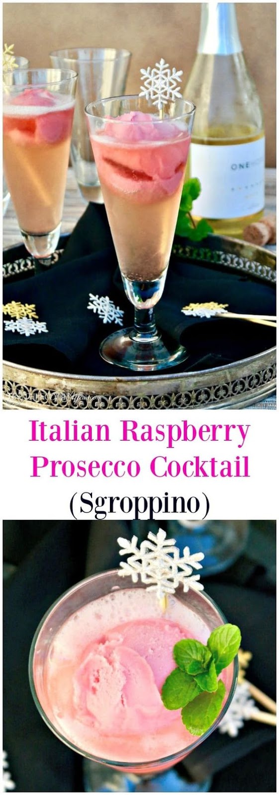 Italian Raspberry Prosecco Cocktail (Sgroppino) Easy Recipes Healthy