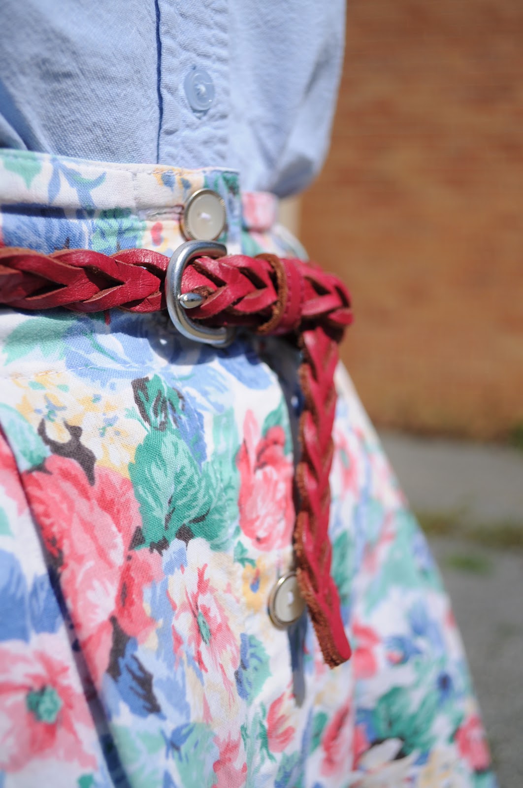 Fashion for Sanity: Upcycled: Floral Skirt