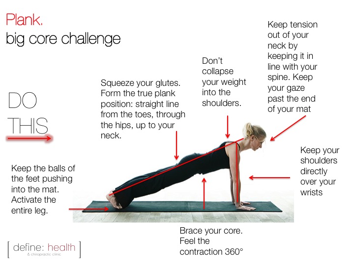 pure clean fitness workout wednesday planks plank form