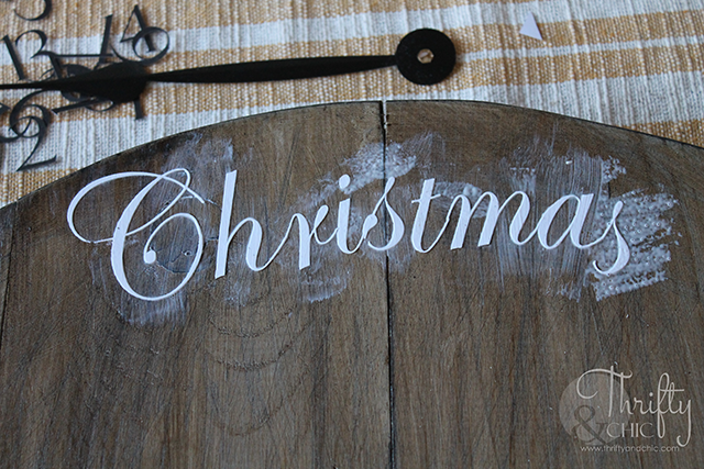 DIY wood clock christmas advent calendar! Easy and simple project!