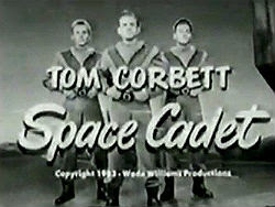 Title screen from 'Tom Corbett, Space Cadet'