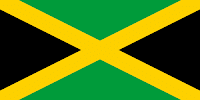 Logo Gambar Bendera Negara Jamaika PNG JPG ukuran 200 px