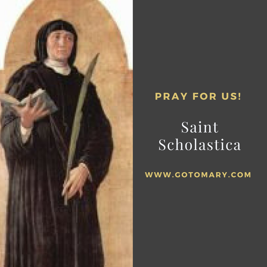 10 February: Feast of Saint Scholastica - Prince of Peace Catholic Church &  School
