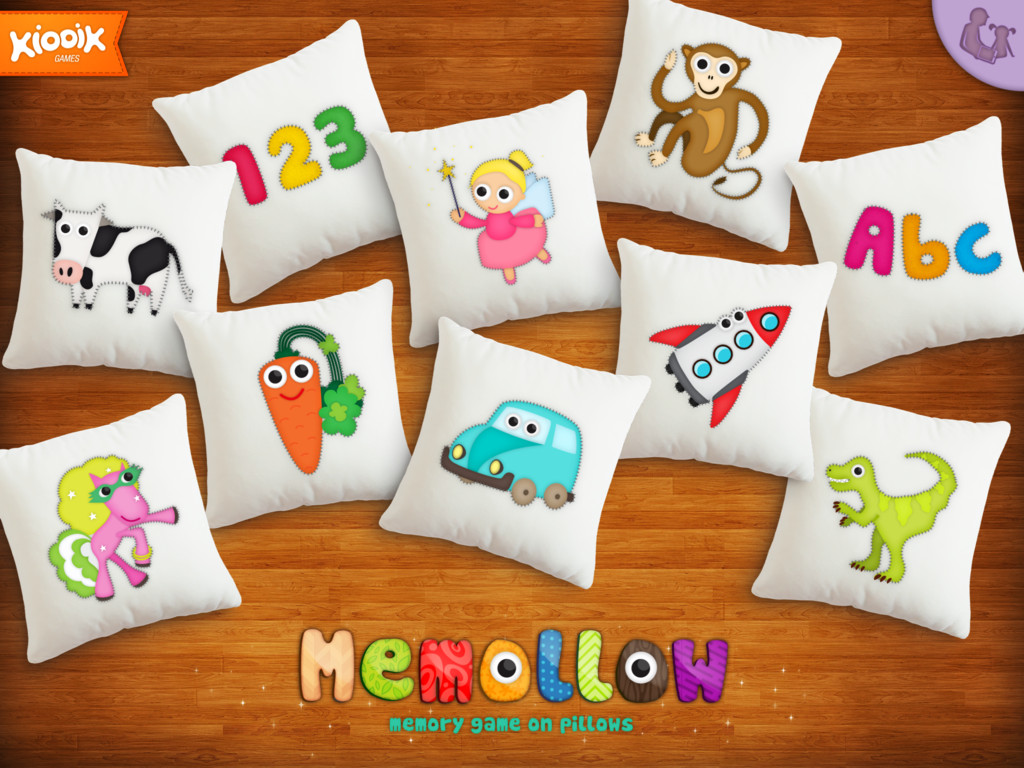 AppAbled Memollow Memory Game on Pillows for Kids Review and Giveaway
