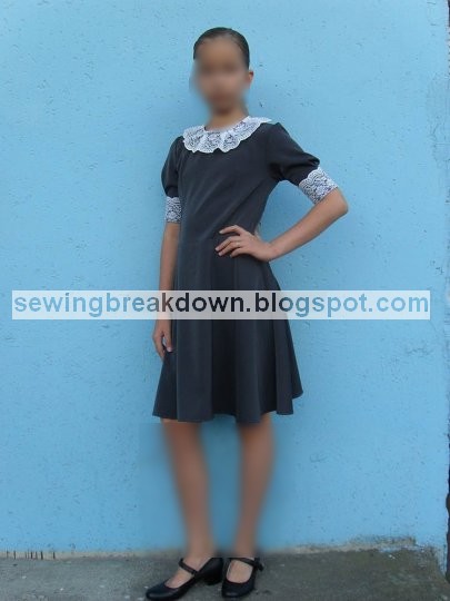 طريقة خياطة فستان كلوش للبنات بالصور خطوة بخطوة 19