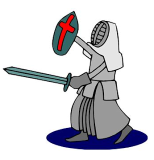 Knight prepared for Christian battle