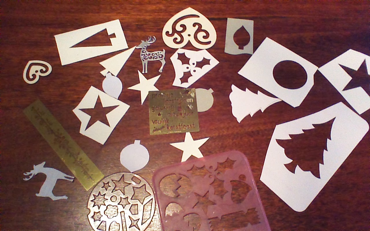 elefantangle: kerstkaarten maken / making Christmas cards