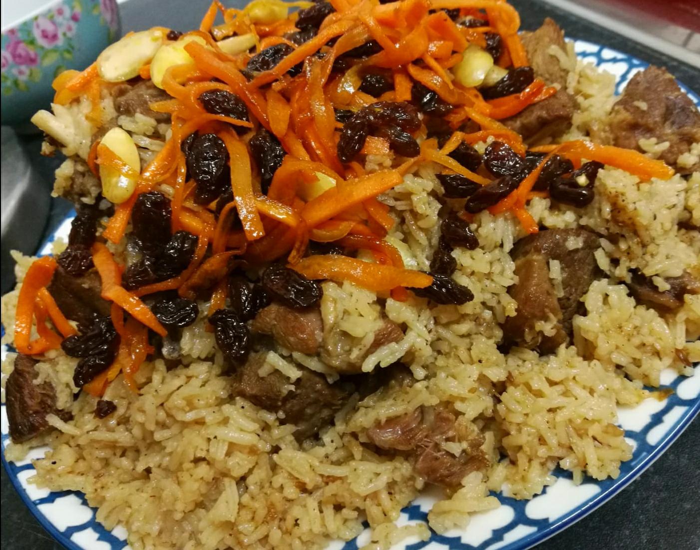 Szczypta orientu Kabuli pulao,afgański pilaw, mutton pilaf przepis 2.