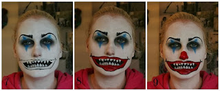 Caras Pintadas para Chicas, Diseño Payaso Diabolico, Arte y Diversion para Halloween