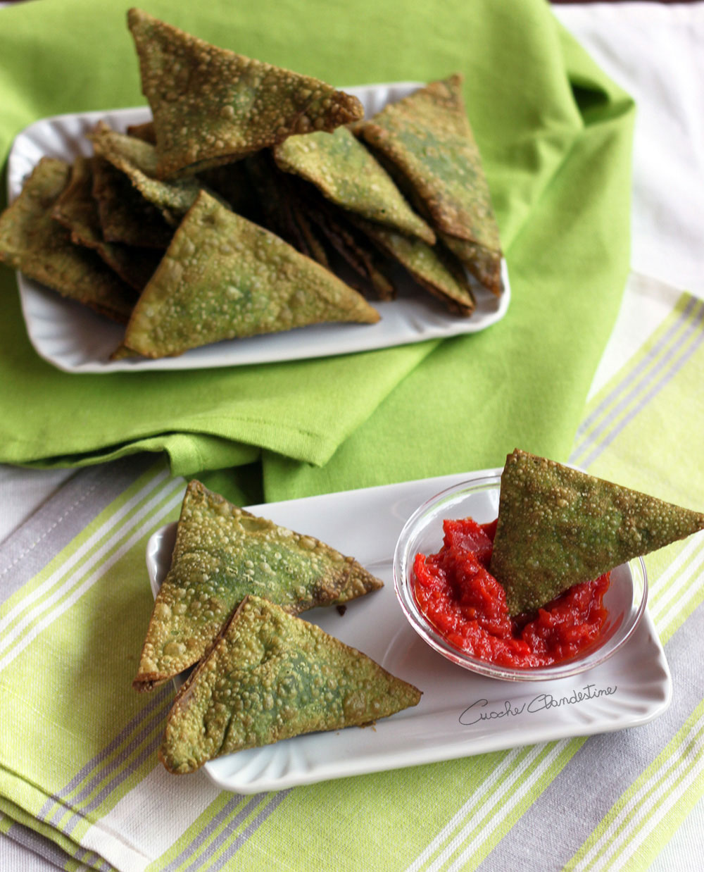 Green samosas Samosas verdes Ricetta ed ingredienti dei Foodblogger