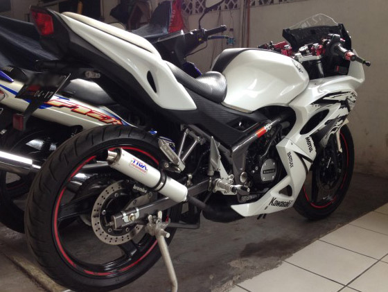 Modifikasi Ninja Rr Mono 250 150 Fi Full Fairing Bagus Sederhana Tapi