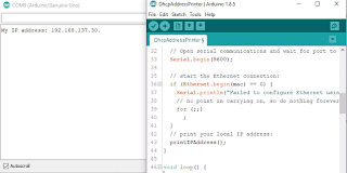 Arduino, Cara Menghubungkan Ethernet ECN28J60 Langsung ke Laptop  