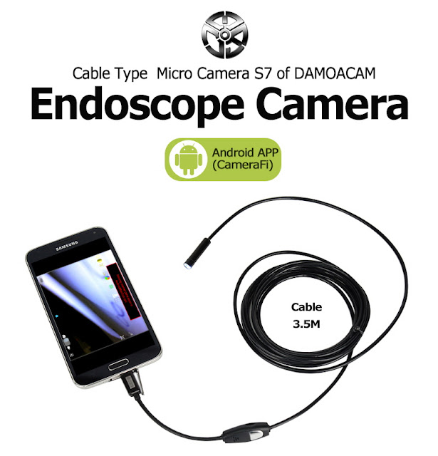 DAMAACAM S7 Endoscope Micro Camera for Android APP