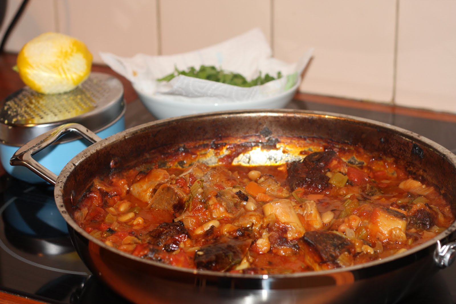 Lisa's Little Library Veal Osso Bucco with Cannellini Beans (Masterchef)