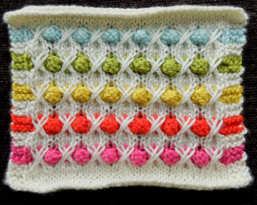 Multicolored Stitch... Bobbles & Brambles - Free Pattern 
