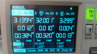 Power supply voltage settings showing 70VDC operation