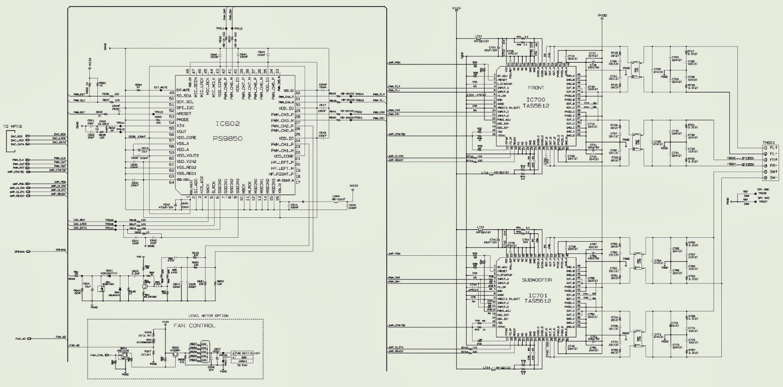 Electro help: MICOM & POWER AMP SCHEMATIC - LG RAT376B - Mini Hi-Fi System