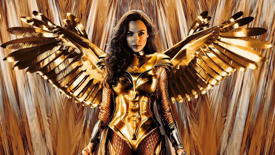Wonder Woman 1984, Gal Gadot, Gold, Armor, Wings, 4K, #7.1565