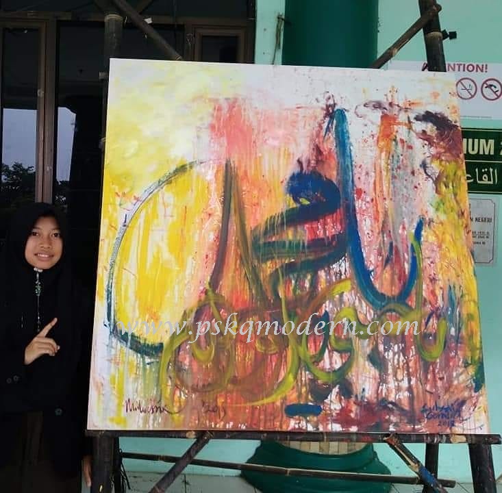 Unduh Gratis Gambar Karya Kaligrafi Kontemporer 5 Menit Di Auditorium Iain Purwokerto Terupdate oleh Cikimm.com