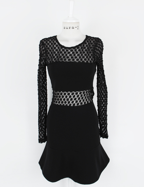 [Aura-J] Cut Out Flared Dress | KSTYLICK - Latest Korean Fashion | K ...