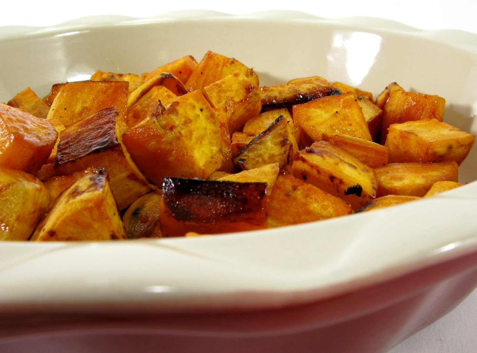 A Matter of Taste Roasted Sweet Potatoes with Honey and Cinnamon