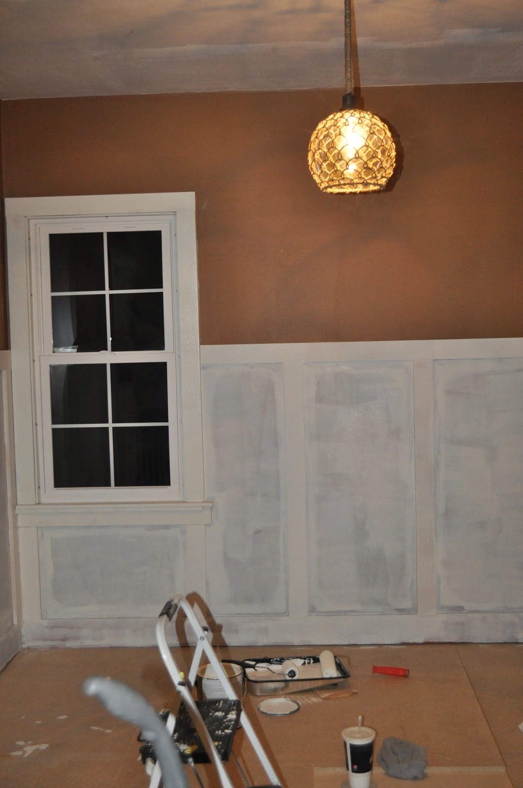 wainscoting, bedroom reno, dutch boy, white lullaby paint, DIY, trim, baseboards, bedroom wainscoting