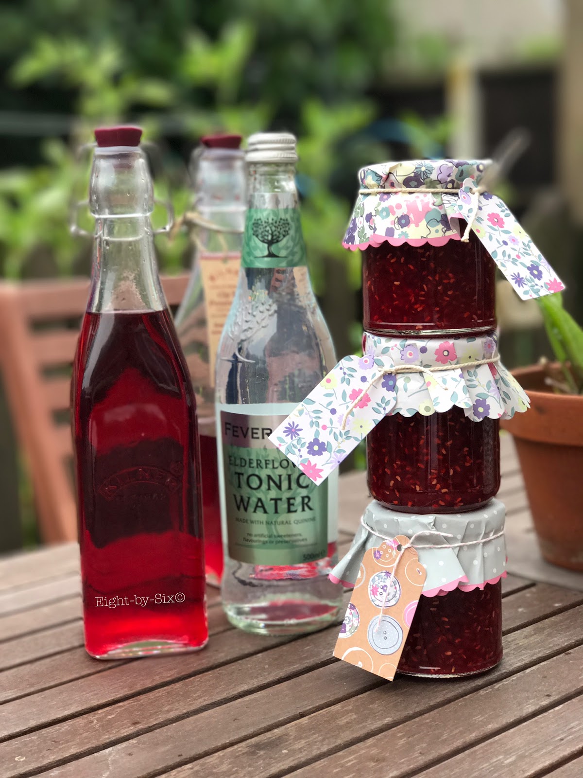 Raspberry gin jam