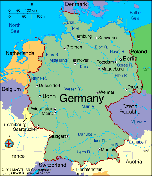 Itä-Saksa Länsi-Saksa Rajakartta