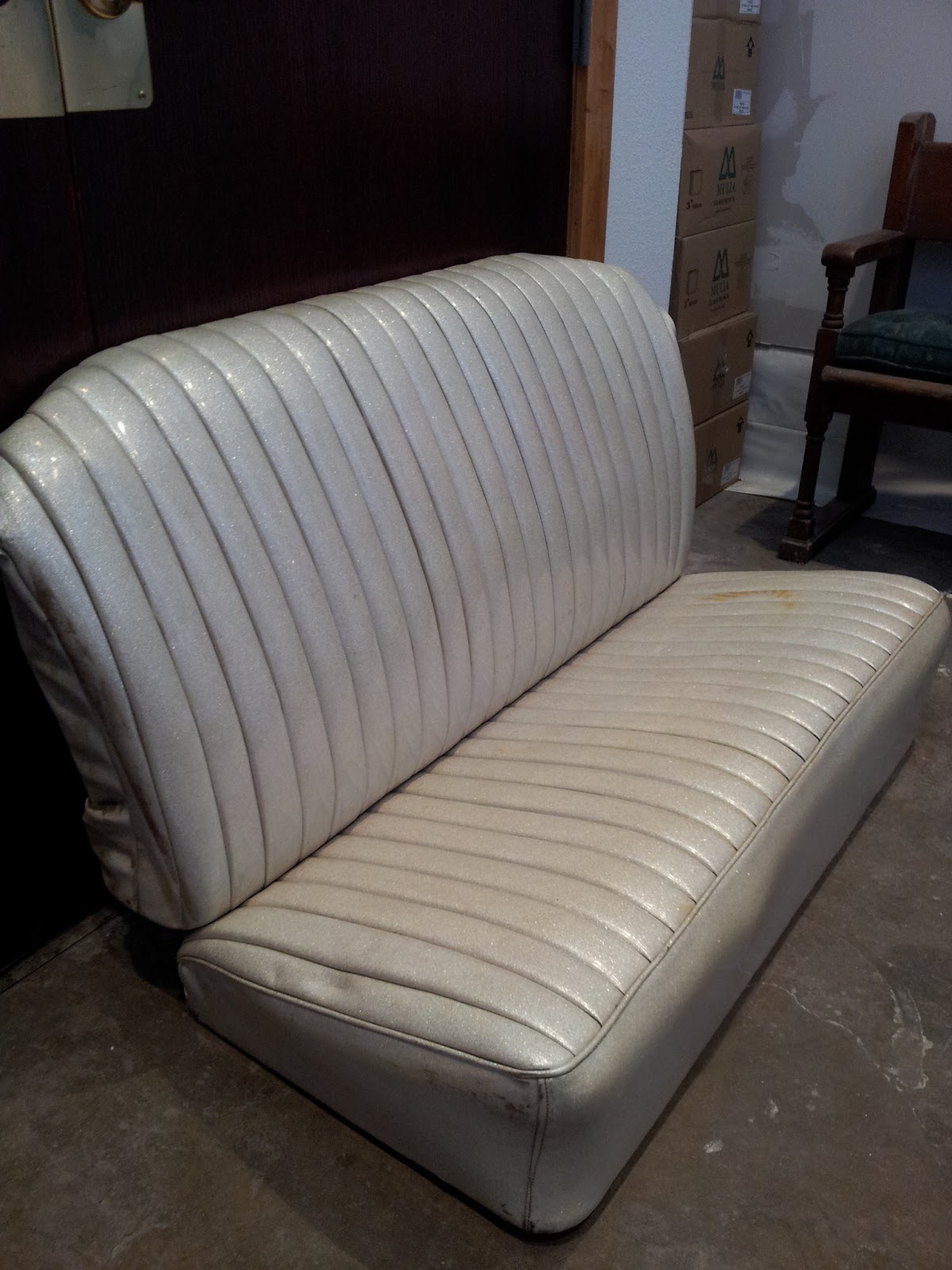 Homestyle Custom Upholstery and Awning Model T Seats Recovered