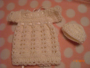 Angel Dress and Hat for Preemies 1/2/12