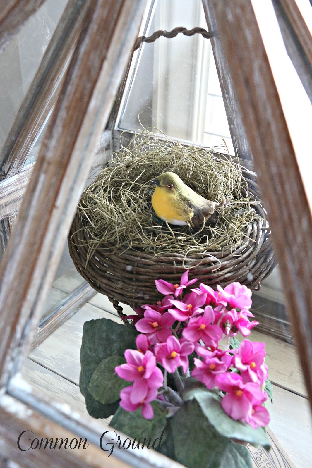 Common Ground Spring Vignette-Treasure Hunt Thursday- From My Front Porch To Yours