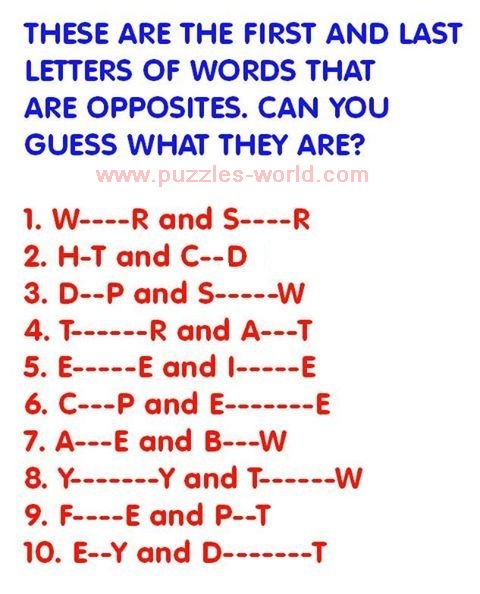 Make A Word Using These Letters