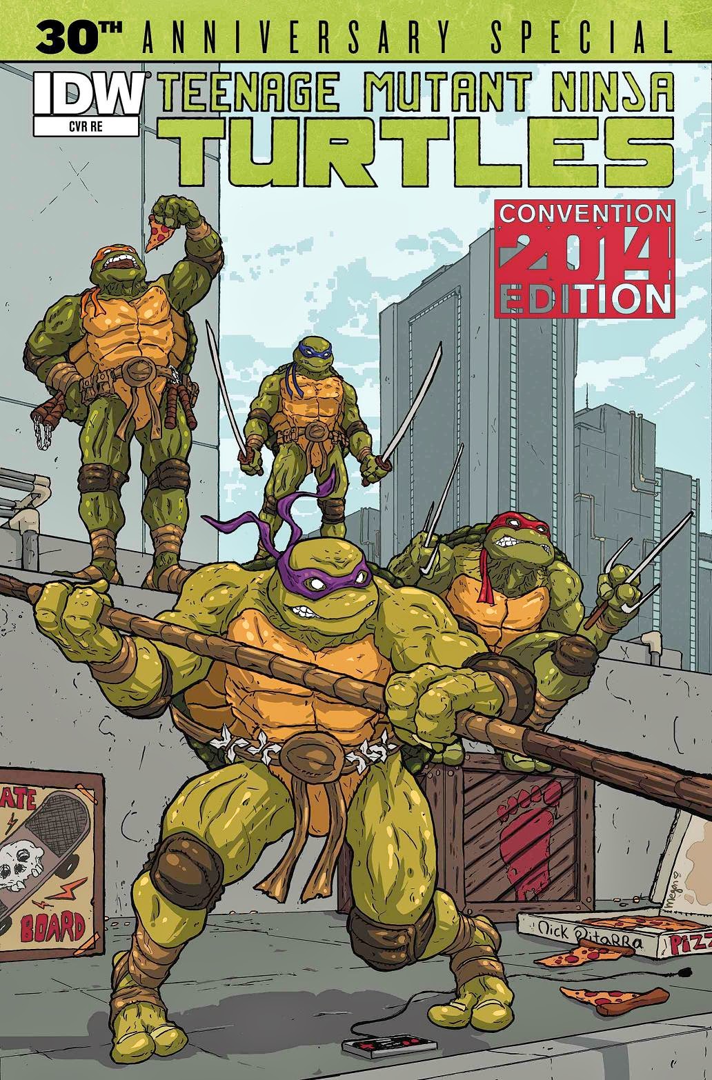 San Diego Comic-Con 2014 Exclusive Teenage Mutant Ninja Turtles 30th Anniversary Special Variant Cover by Nick Pitarra