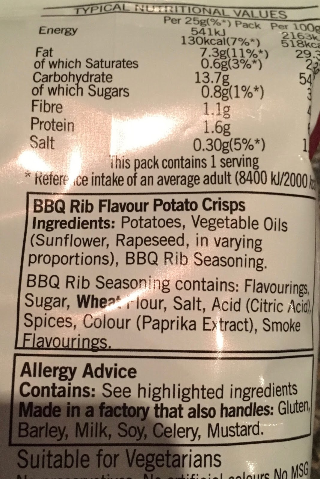 FOODSTUFF FINDS Walkers 1990's BBQ Rib Crisps (Ocado) By SpectreUK