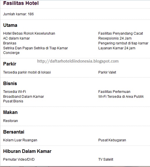 Review Tentang Hotel Hilton Hotel Bintang 5 Bandung - Daftar Alamat